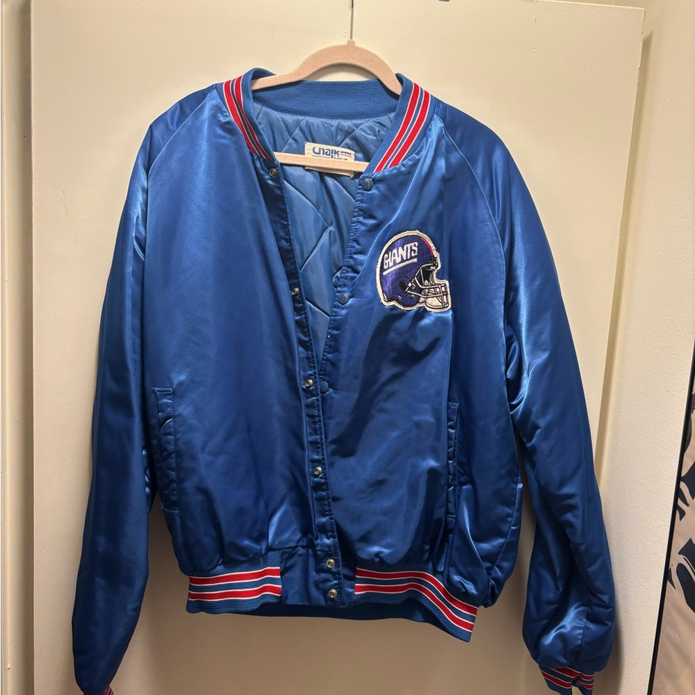 Vintage 90s Chalkline NFL New York Giants Bomber Jacket